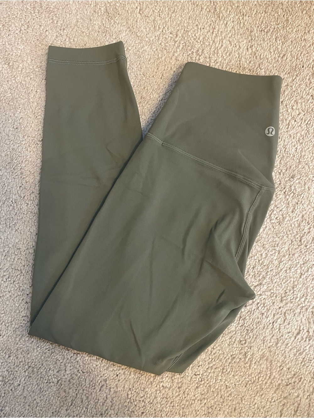 lululemon olive green workout leggings